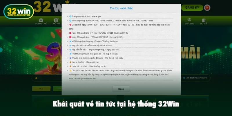 Khái quát về tin tức tại hệ thống 32Win